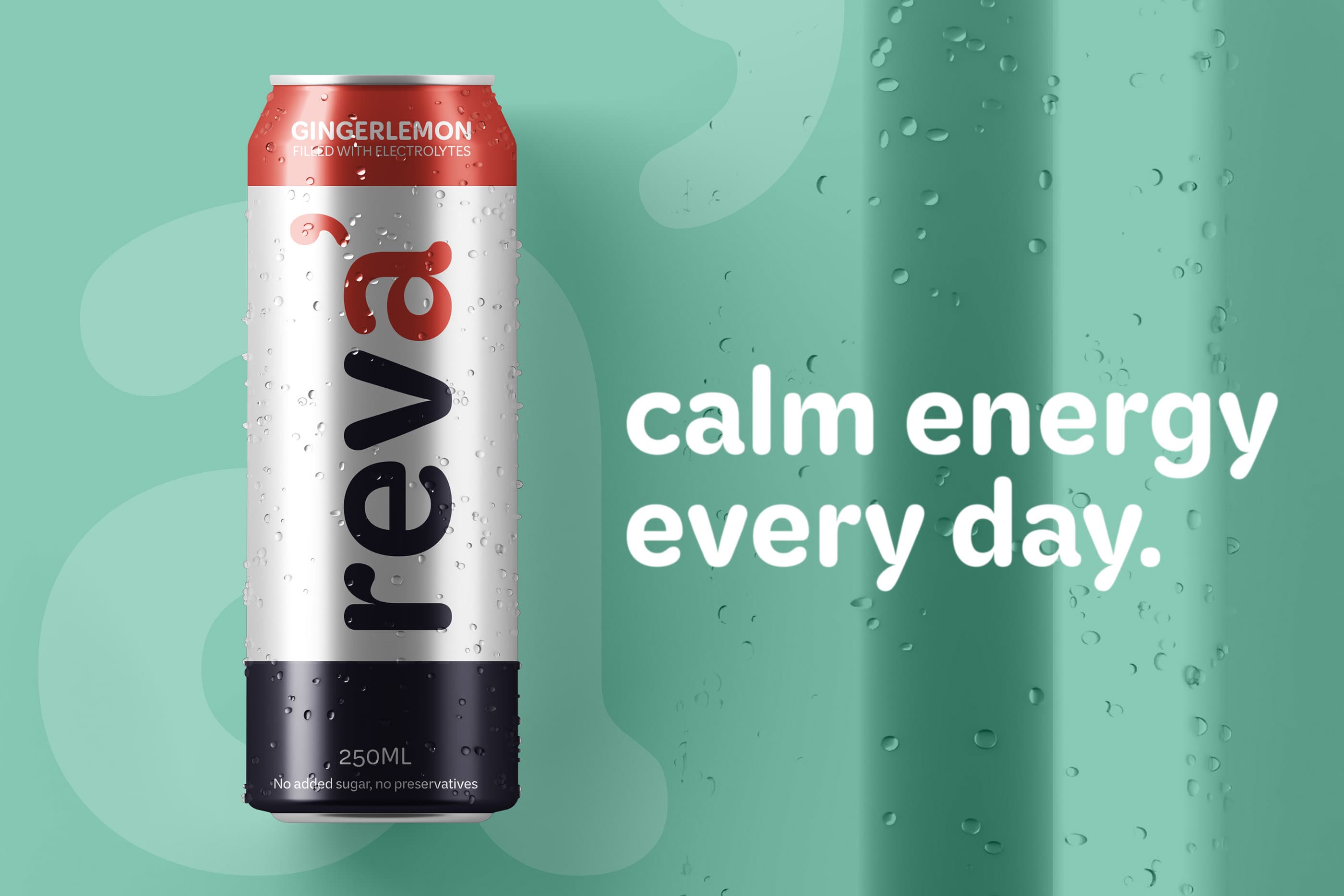 REVA Gingerlemon can beside the line: calm energy every day